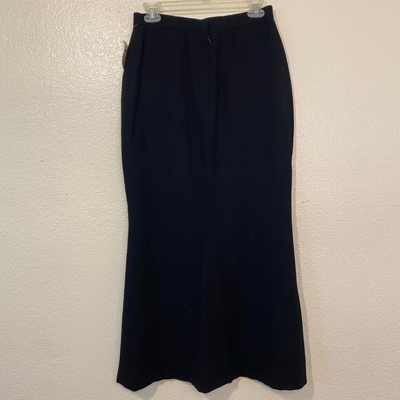 H&M Women's Black Sweetheart Neck Side Zip Strapless Maxi Dress Size 0 - Picture 2 of 7